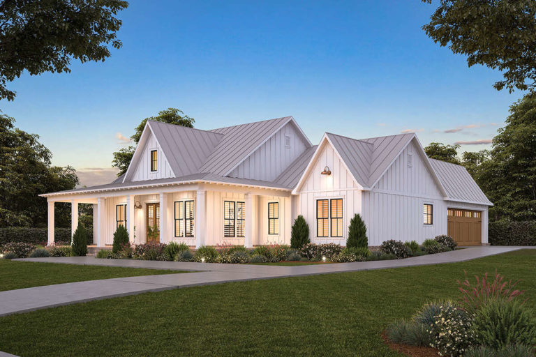 Modern Farmhouse Plan 4534-00072 - Foreman Builders