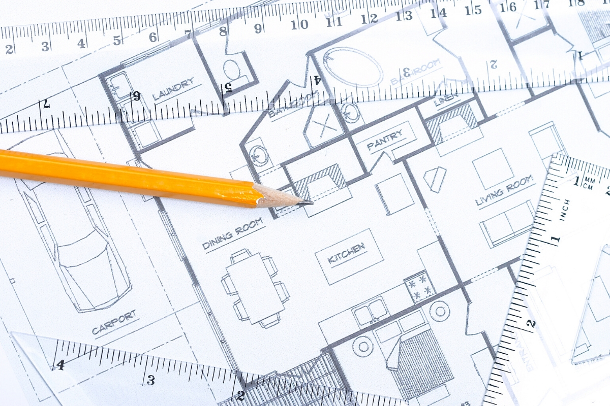 architectural drawing custom floor plan