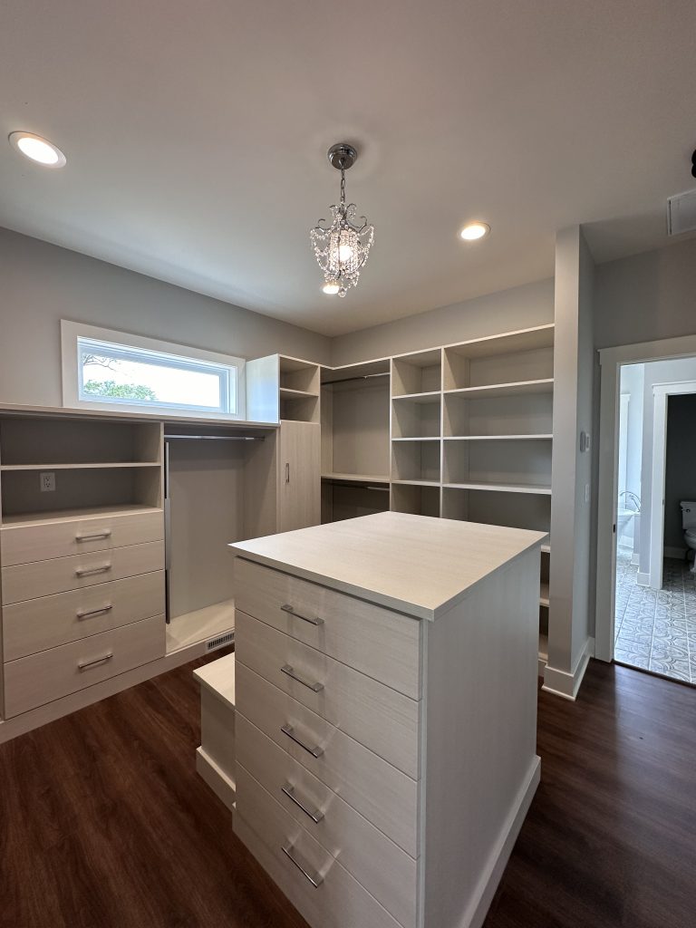 Custom Built Master Closet